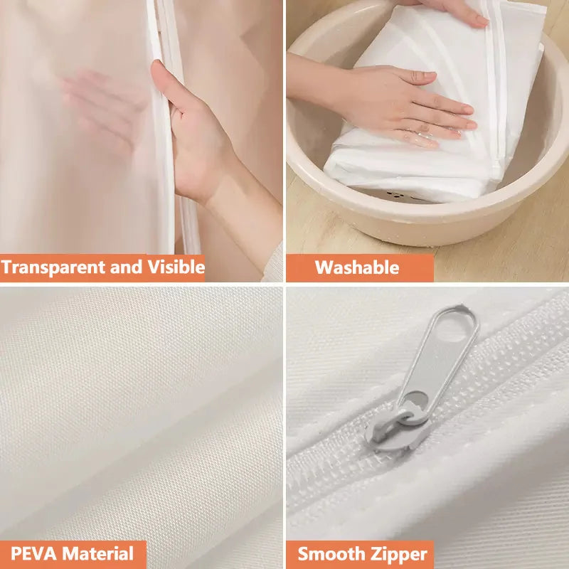 Clear Hanging Garment Bag – Waterproof, Dust-Proof Clothes Storage Cover
