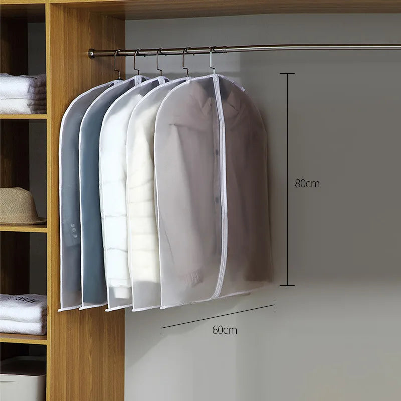 Clear Hanging Garment Bag – Waterproof, Dust-Proof Clothes Storage Cover