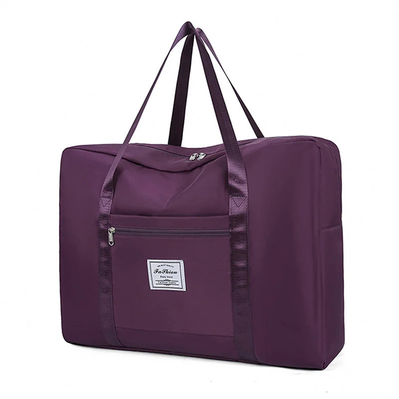 Foldable Travel Duffel Bag – Waterproof Weekender Tote with Shoulder Strap