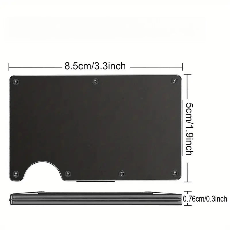 Slim Aluminum RFID Card Holder Wallet – Pop-Up Metal Cardholder