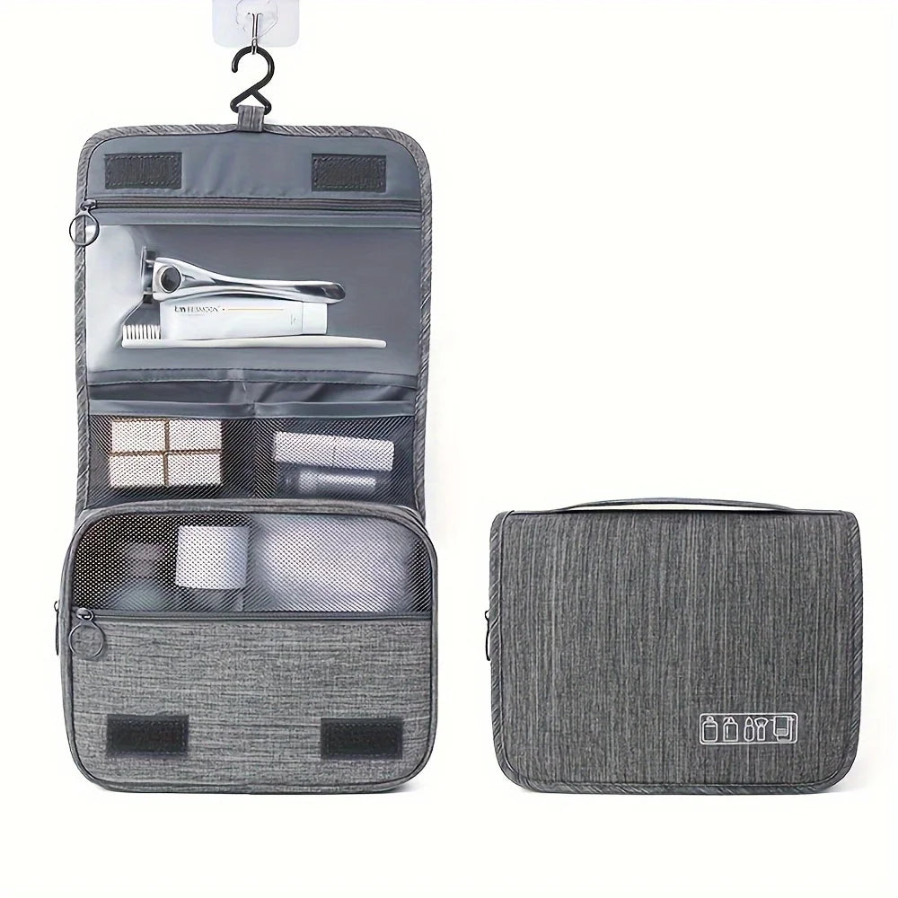 Travel Toiletry & Cosmetic Organizer Bag – Water-Resistant Oxford Pouch