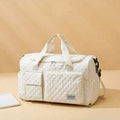 Large-Capacity Travel Duffel Bag – Expandable Weekender Tote with Shoe Compartment