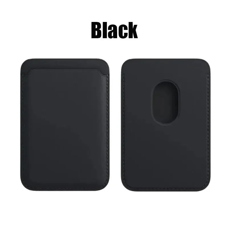 MagSafe Leather Wallet Case – Magnetic Card Holder for iPhone 12–15 Pro Max