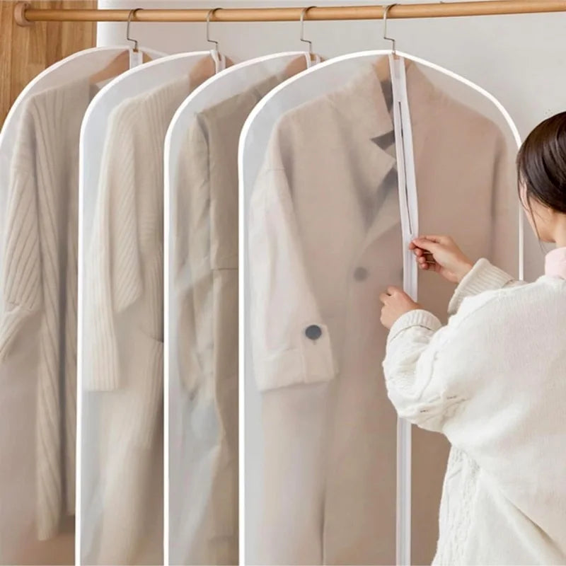 Clear Hanging Garment Bag – Waterproof, Dust-Proof Clothes Storage Cover