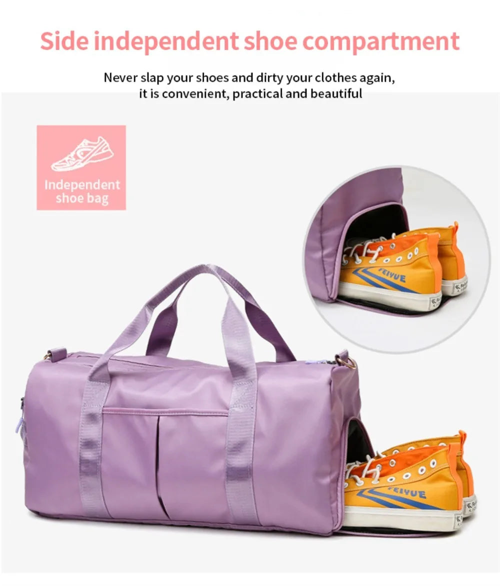Waterproof Sports & Gym Duffel Bag – Travel Tote with Shoe Compartment
