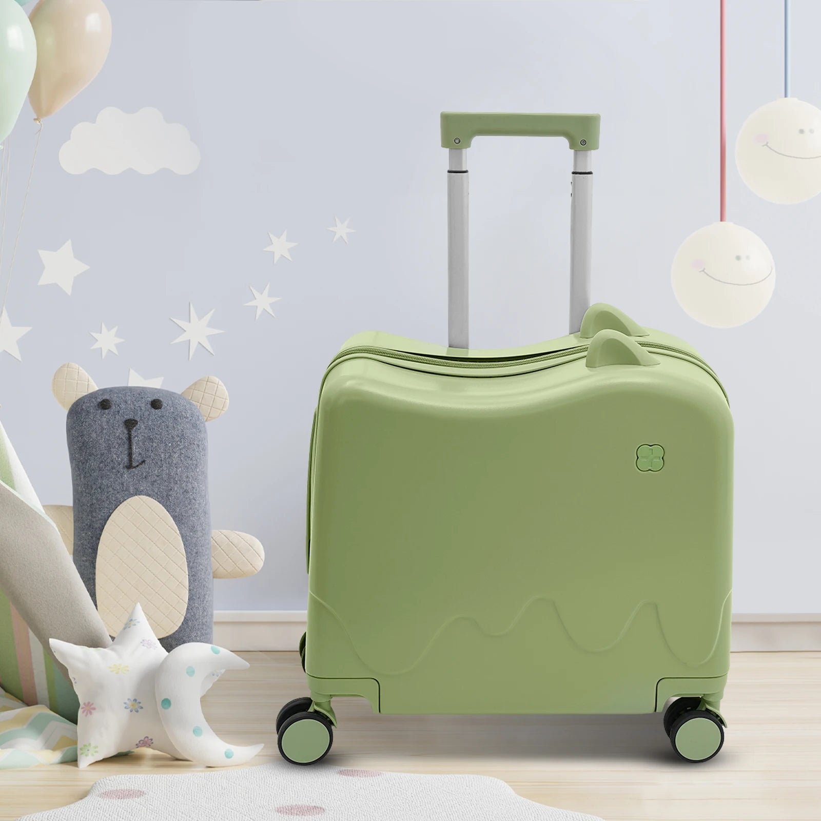 Kids Ride-On Suitcase – 18" Sit-and-Ride Trolley Case (37L)