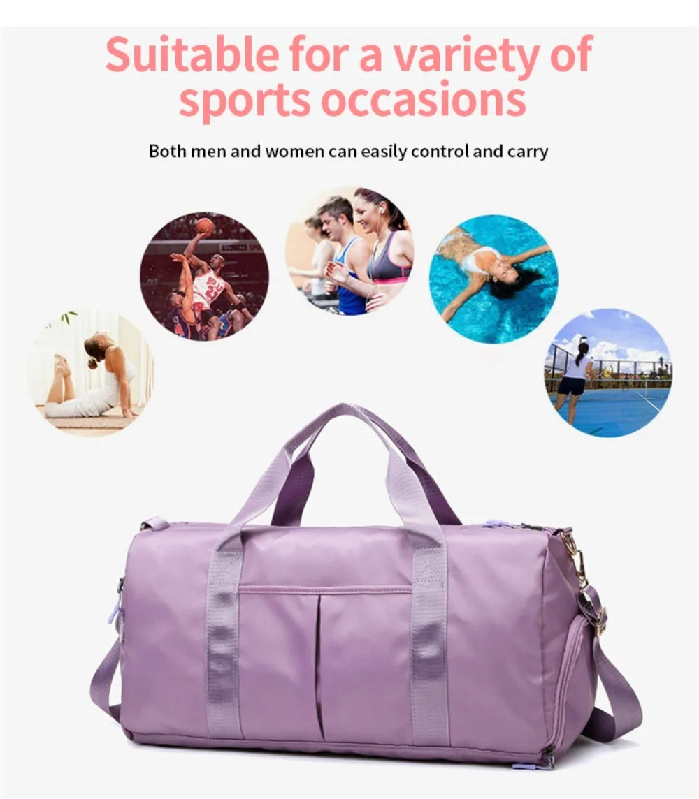 Waterproof Sports & Gym Duffel Bag – Travel Tote with Shoe Compartment