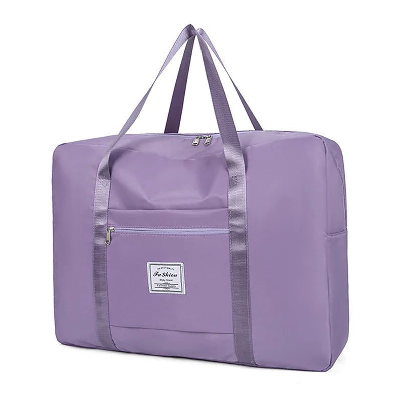 Foldable Travel Duffel Bag – Waterproof Weekender Tote with Shoulder Strap