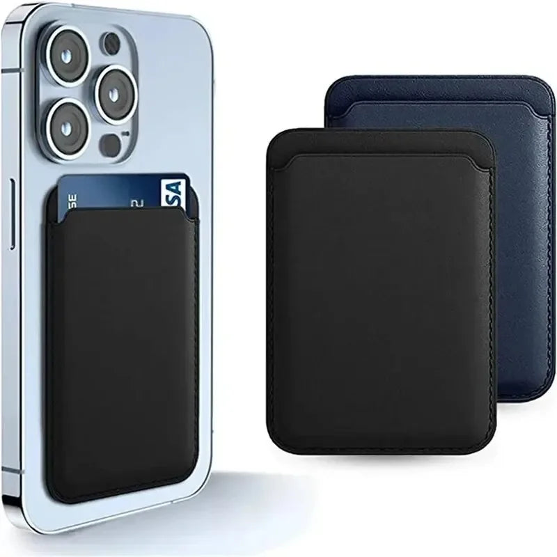 MagSafe Leather Wallet Case – Magnetic Card Holder for iPhone 12–15 Pro Max