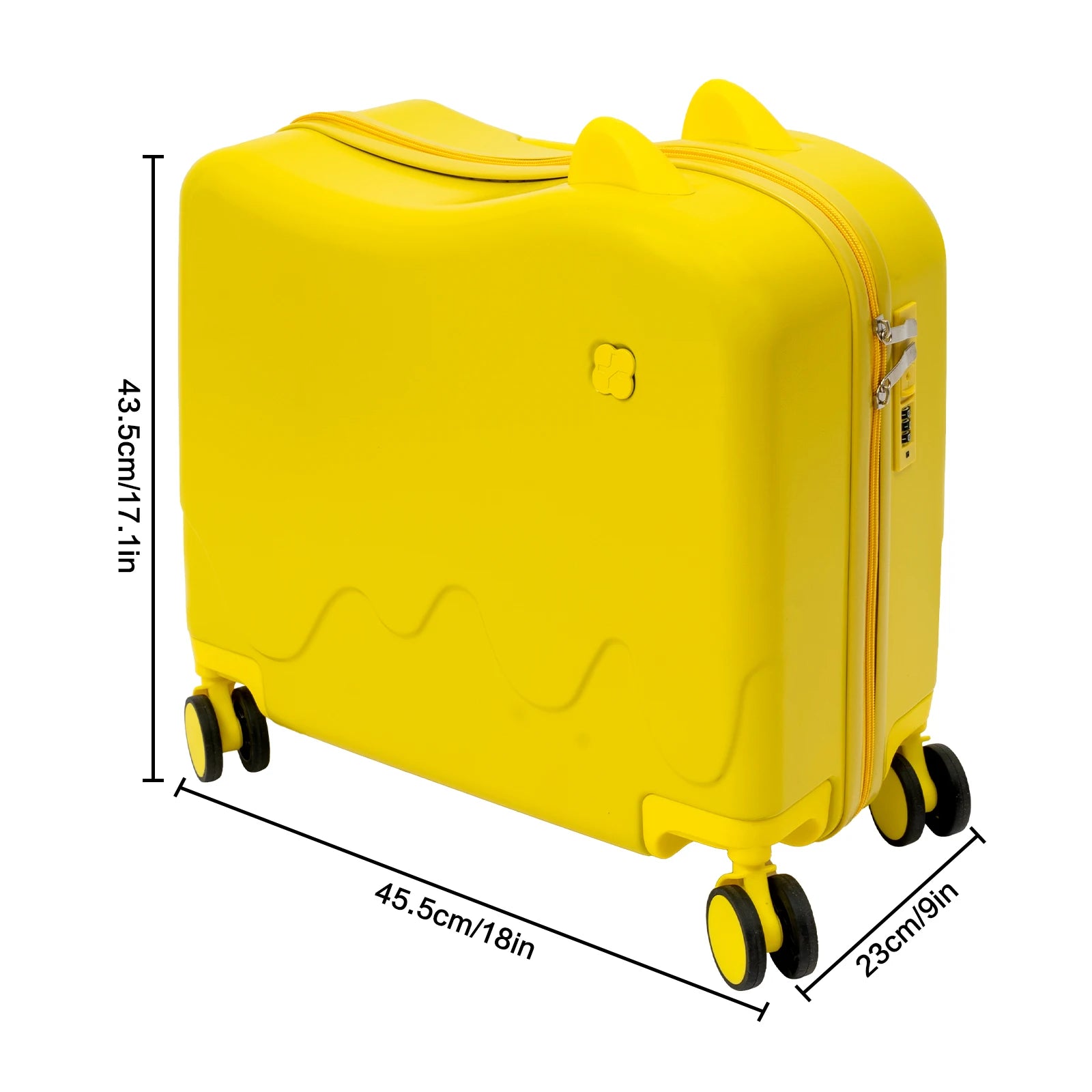 Kids Ride-On Suitcase – 18" Sit-and-Ride Trolley Case (37L)